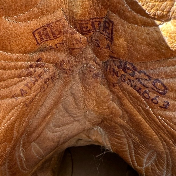 Brown Leather Cowboy Boots main image 5